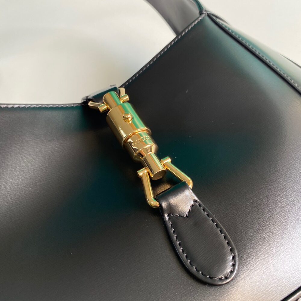 GUCCI JACKIE 1961 SMALL SHOULDER BAG BLACK 27CM 636709 10O0G 1000 - Image 4
