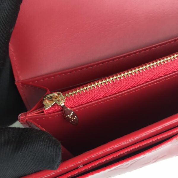 LOUIS VUITTON SARAH MONOGRAM WALLET RED 19CM - Image 7