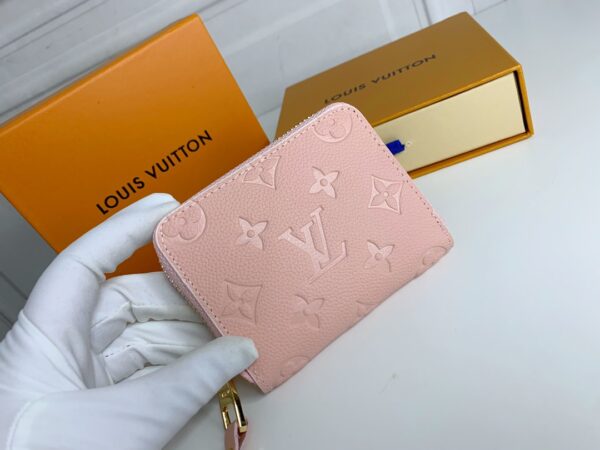 LOUIS VUITTON ZIPPY COIN PURSE MONOGRAM EMPREINTE LIGHT PINK 11CM M60067 - Image 3
