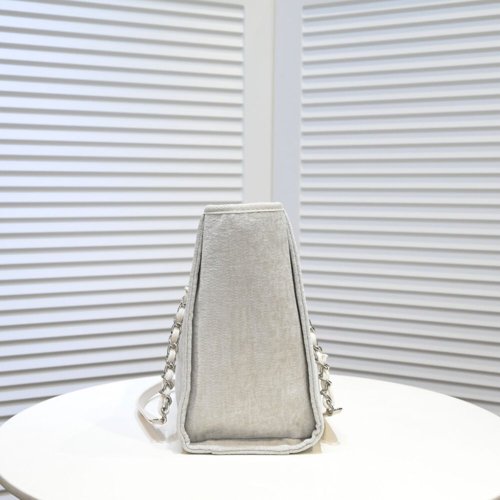 CHANEL SMALL DEAUVILLE CANVAS TOTE 34CM - Image 2