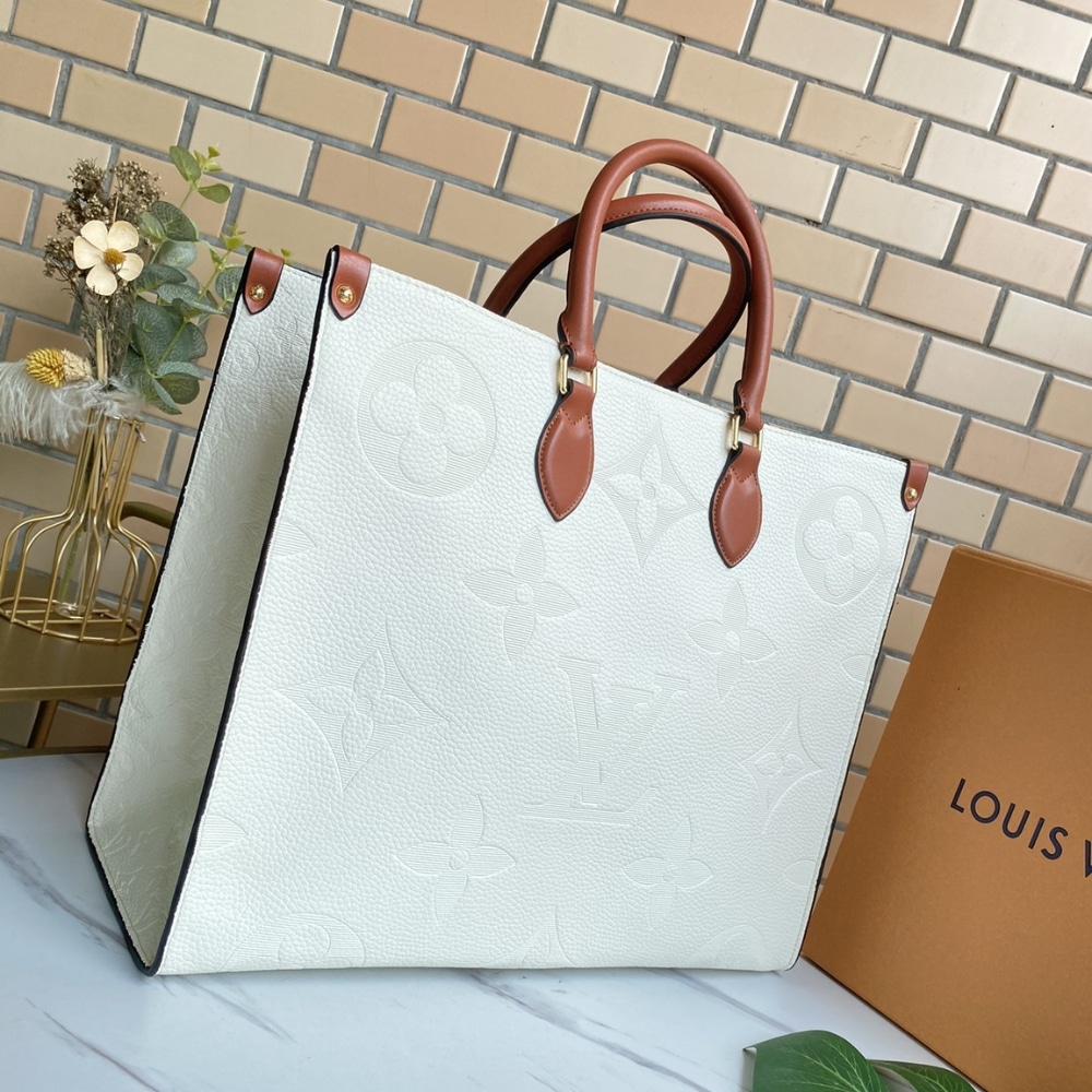 LOUIS VUITTON ONTHEGO GM WHITE BAG 41CM M44558 - Image 2