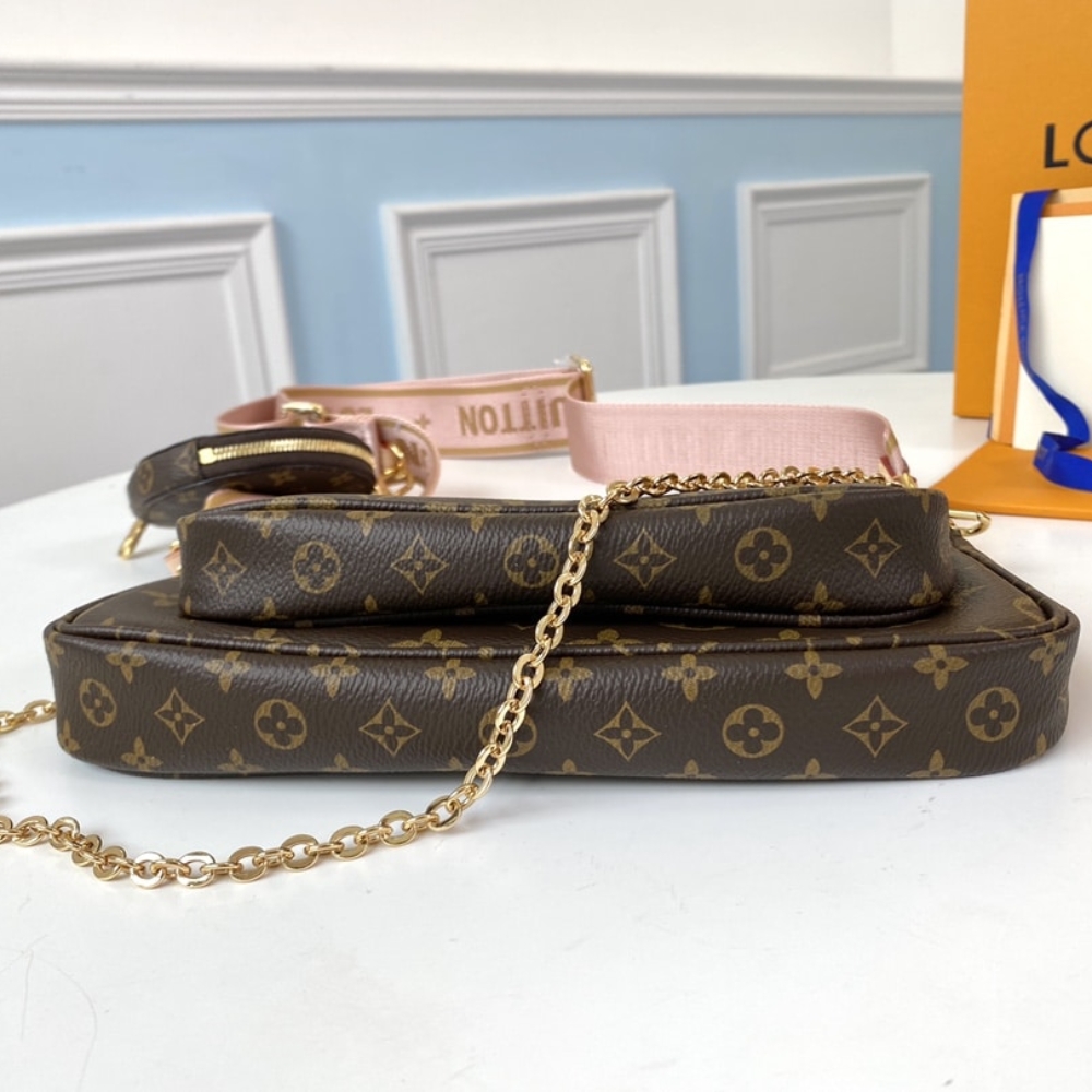 LOUIS VUITTON MULTI POCHETTE ACCESSOIRES ROSE CLAIR 24CM M44840 - Image 7