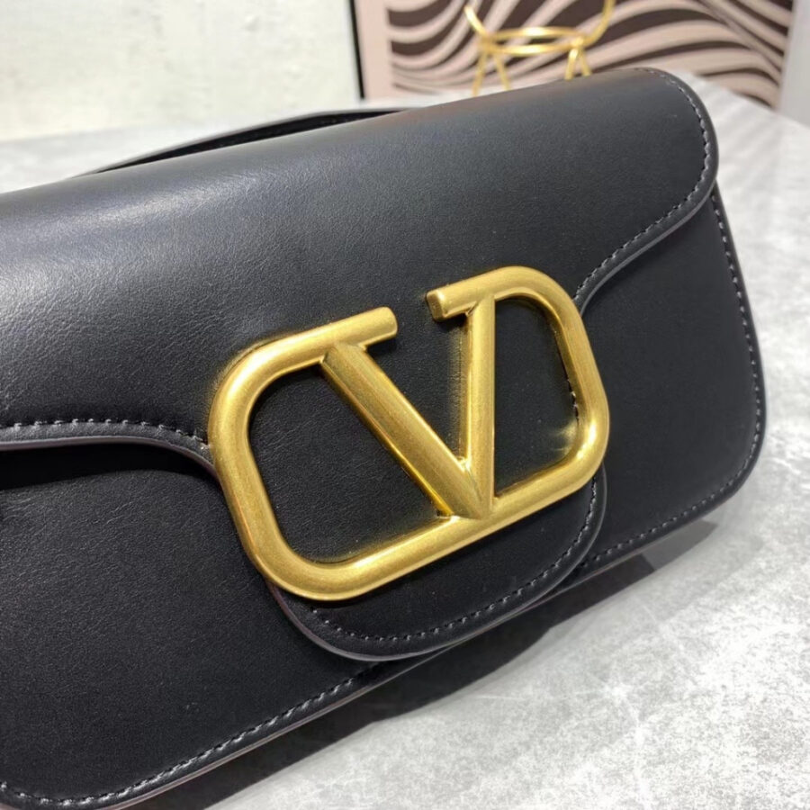 Alternative view of Valentino Garavani Locò Small Shoulder Bag In Black 20cm 7W2B0K53ZXL 0NO