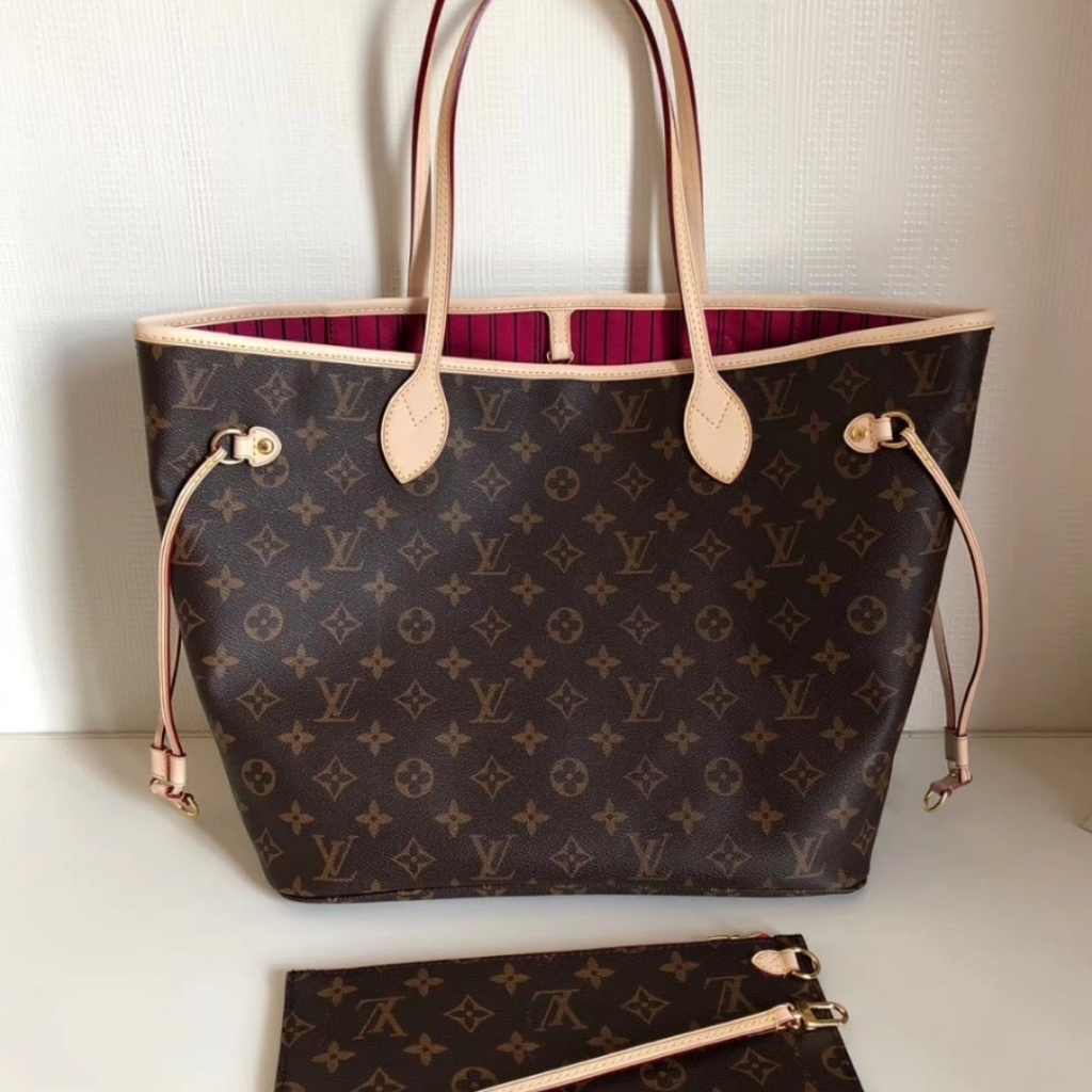 Louis Vuitton Neverfull MM Monogram Pivoine Pink 31Cm M41178 - Image 6