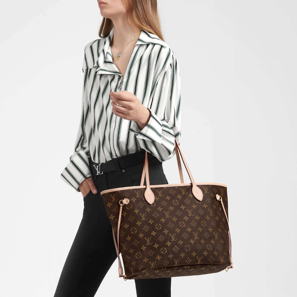 Louis Vuitton Neverfull MM Monogram Pivoine Pink 31Cm M41178 - Image 7