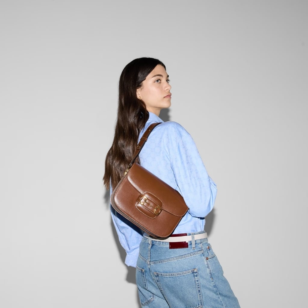 Gucci Horsebit 1955 Medium Shoulder Bag Brown Leather 25Cm 602204 1DB0G 2361 - Image 10