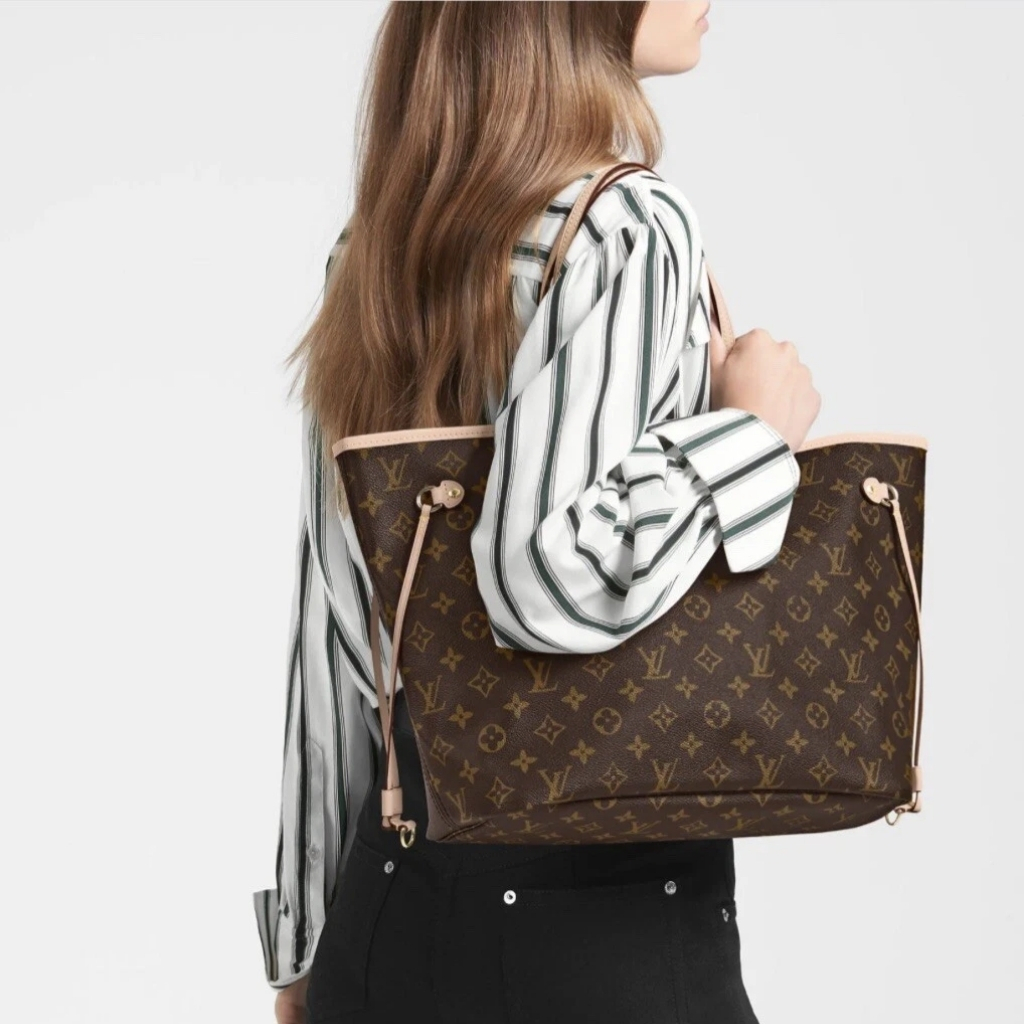 Louis Vuitton Neverfull MM Monogram Pivoine Pink 31Cm M41178 - Image 8