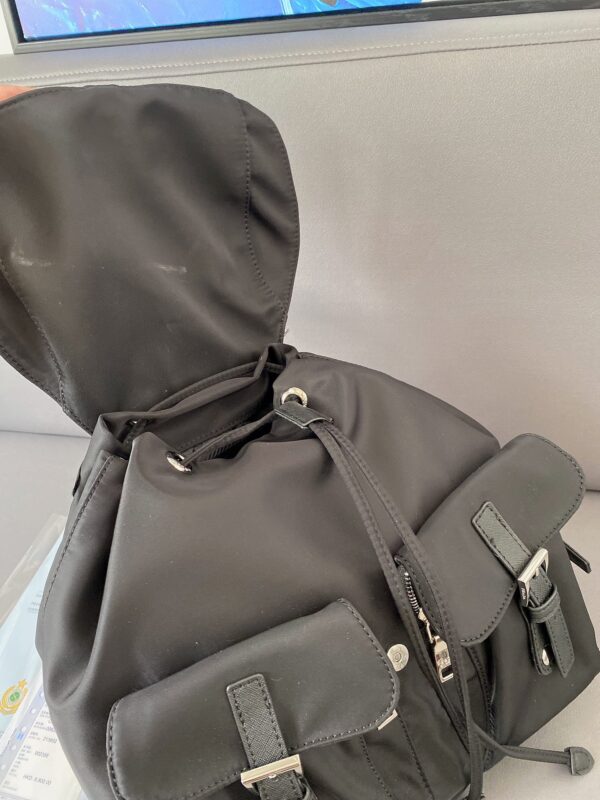 PRADA RE-NYLON MEDIUM BACKPACK BLACK 1BZ677RV44F0002VOOO - Image 6