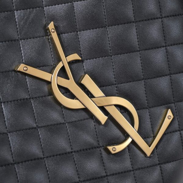 SAINT LAURENT ICARE MAXI SHOPPING BAG IN QUILTED BLACK 58CM 698651AAANG1000 - Image 3