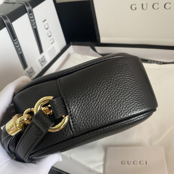 GUCCI SOHO SMALL LEATHER DISCO BAG BLACK 308364 A7M0G 1000 - Image 7