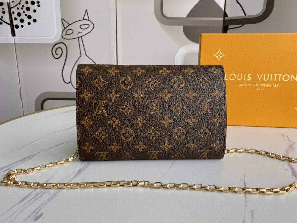 LOUIS VUITTON MONOGRAM MESSENGER BROWN WALLET 23CM - Image 3