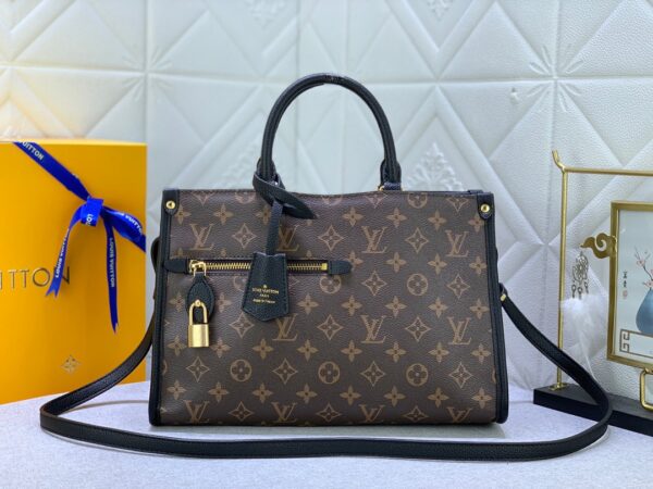 LOUIS VUITTON POPINCOURT MM TOTE BAG MONOGRAM CANVAS BLACK M43435 - Image 9