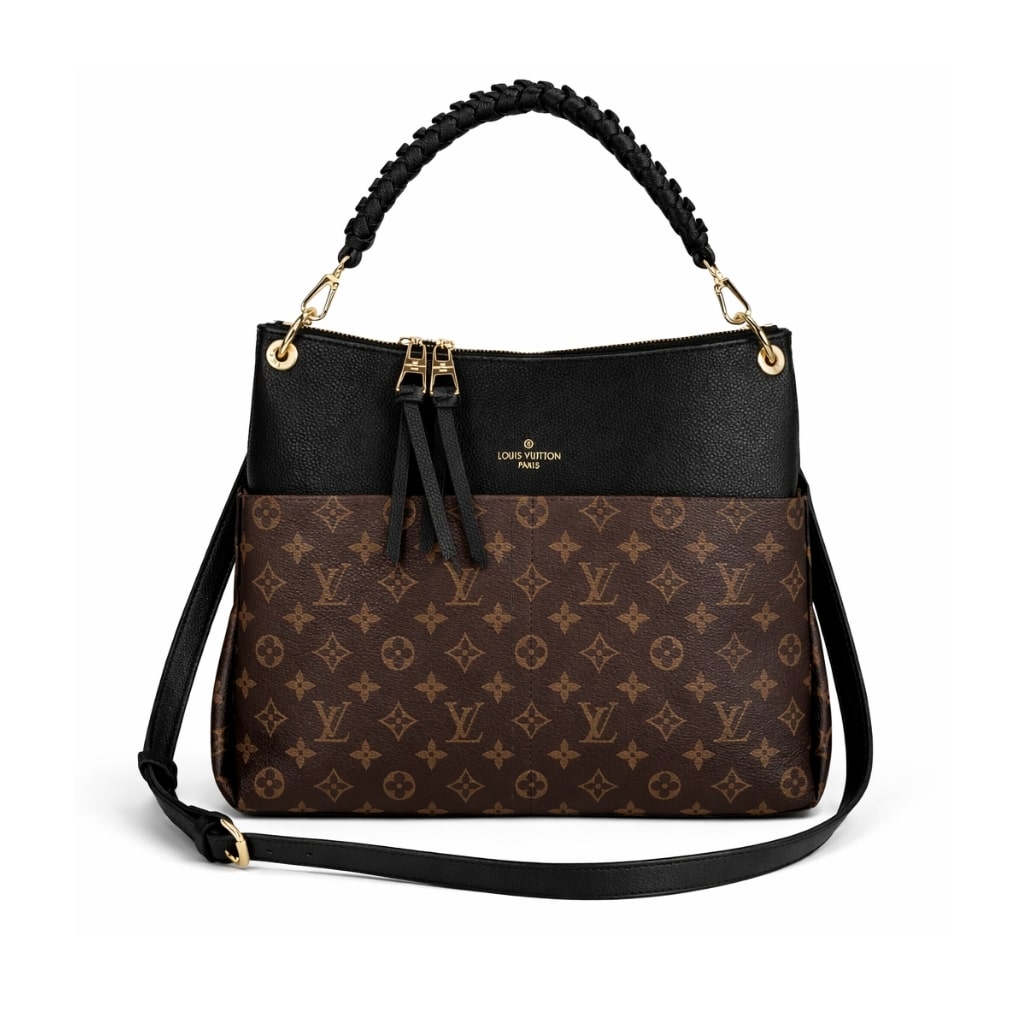 Louis Vuitton Maida Hobo Bag Monogram Canvas Black 32Cm