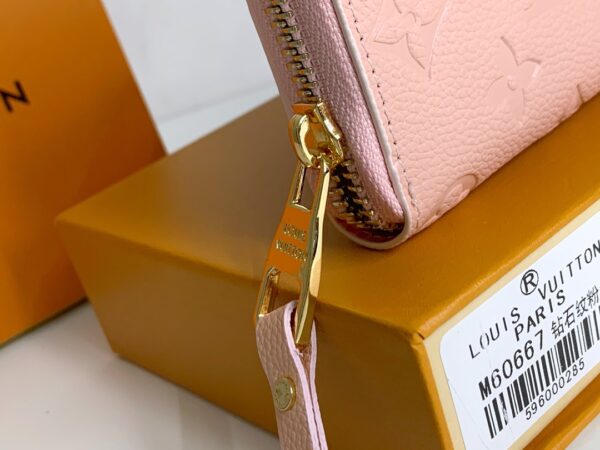 LOUIS VUITTON ZIPPY COIN PURSE MONOGRAM EMPREINTE LIGHT PINK 11CM M60067 - Image 4