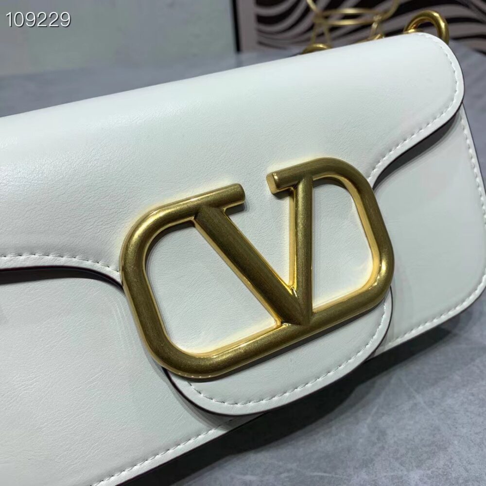 VALENTINO LOCÒ SMALL SHOULDER BAG IN WHITE 1W2B0K53ZXLI16 - Image 5
