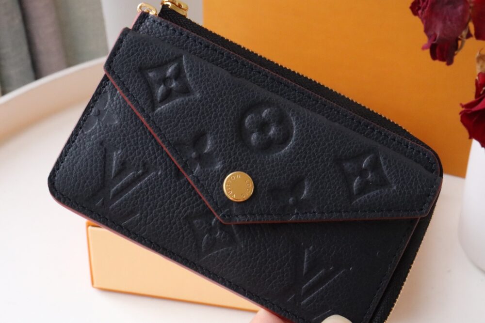 Louis Vuitton Card Holder Recto Verso Wallet Navy Blue / Red 13cm M69420 - Image 6