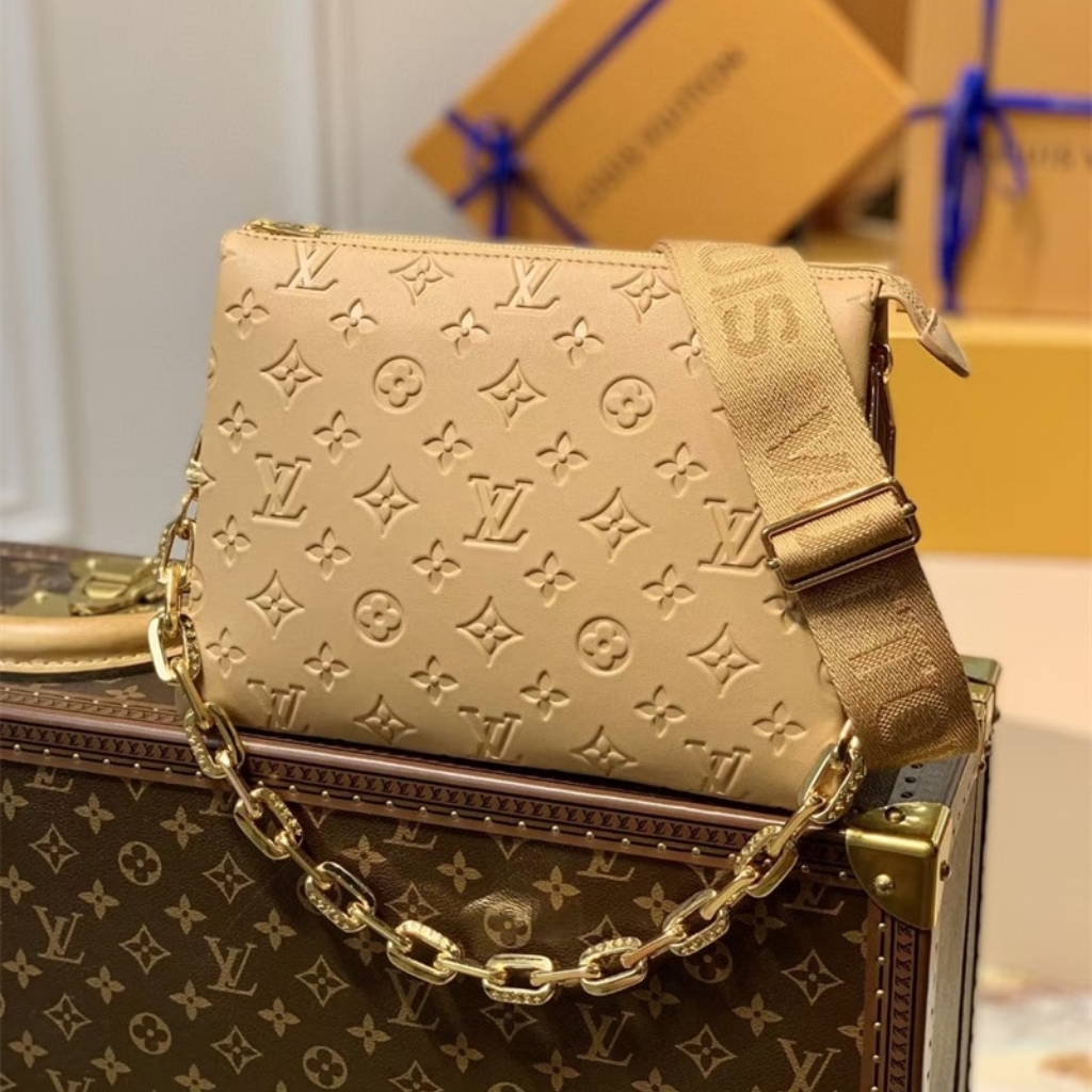 Louis Vuitton Coussin PM Monogram Leather Shoulder Bag Camel 26cm M57791 - Image 2