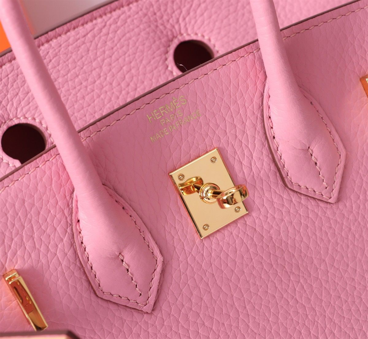 Hermes Birkin 30 Togo Leather Gold Hardware Light Pink 30Cm - Image 5