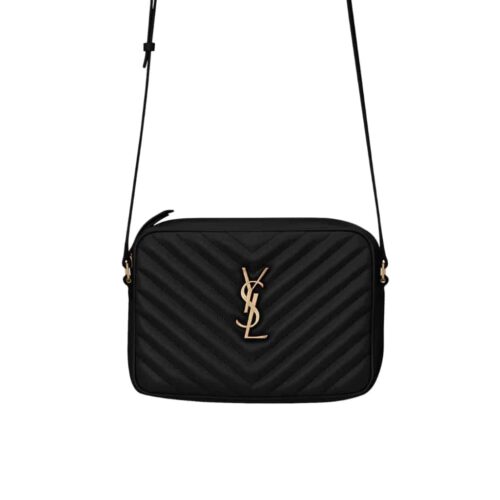 Saint Laurent Lou Camera Bag In Quilted Leather Black Gold Hardware 23Cm 761554DV7071000