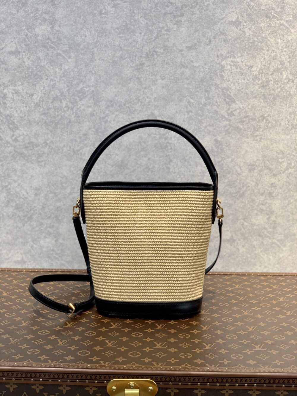 LOUIS VUITTON PETIT BUCKET BLACK 24CM M59961 - Image 3