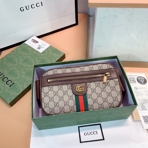 GUCCI GG OPHIDIA BELT BROWN BAG 24CM 574796 97SIT 8747 - Image 5