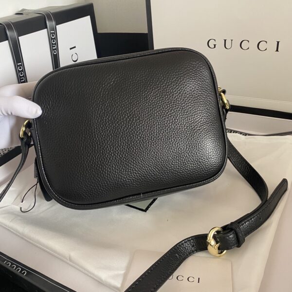 GUCCI SOHO SMALL LEATHER DISCO BAG BLACK 308364 A7M0G 1000 - Image 6