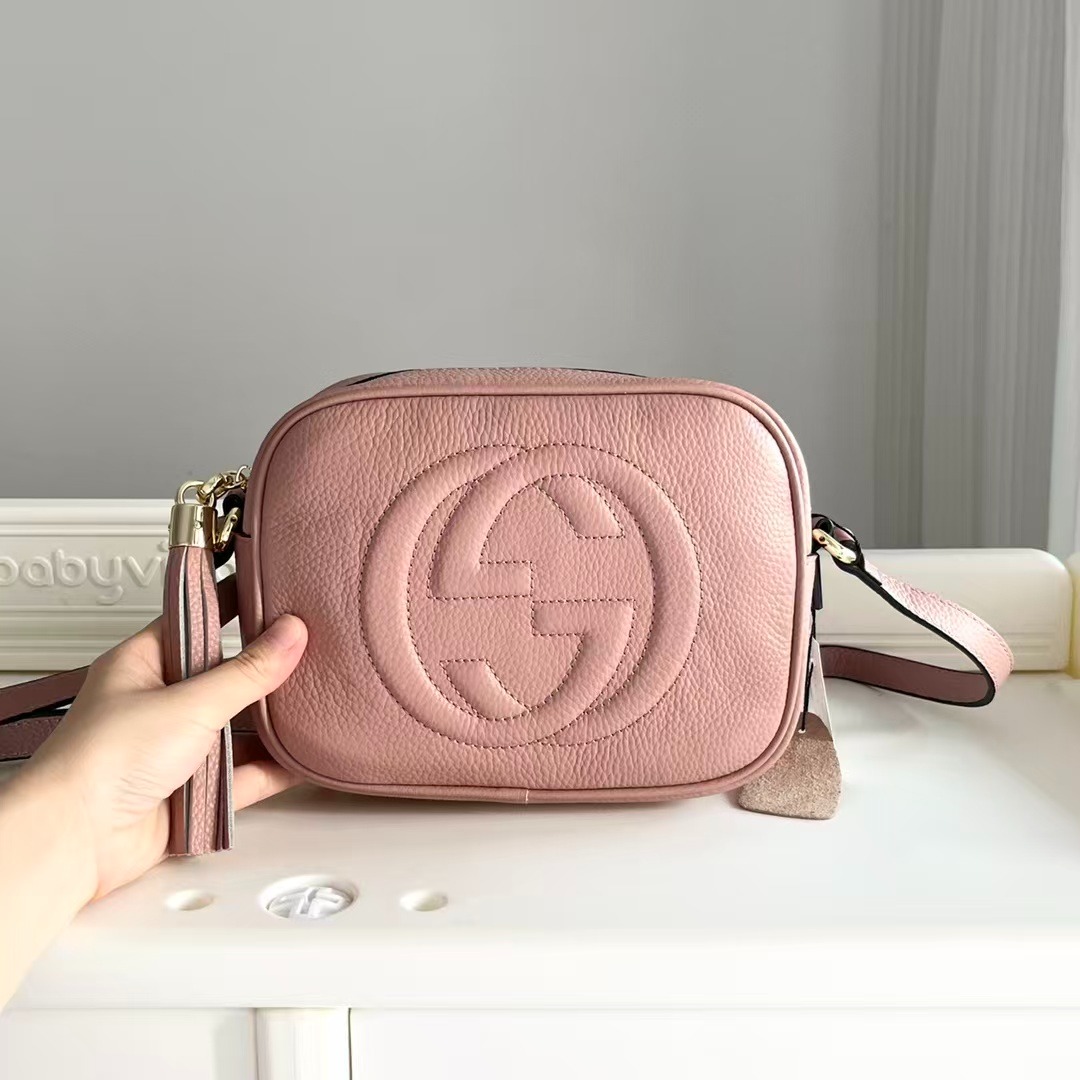 Gucci Soho Small Disco Bag Pink Leather 21Cm 308364 A7M0G 2754 - Image 2