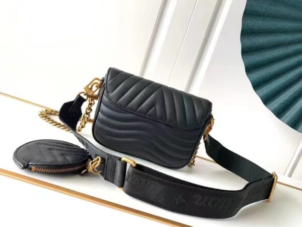 LOUIS VUITTON NEW WAVE MULTI POCHETTE 19CM BLACK M56461 - Image 6