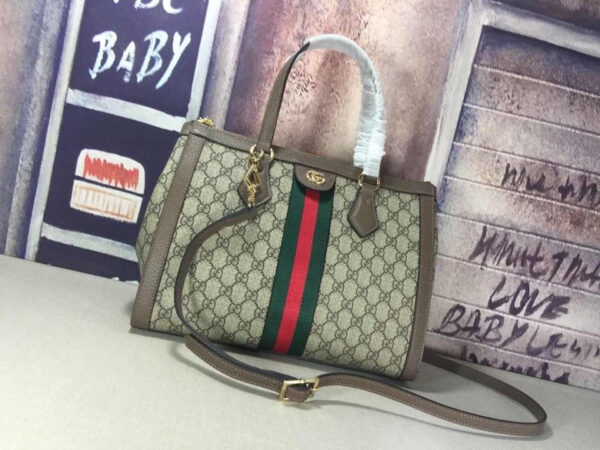 GUCCI OPHIDIA GG MEDIUM TOP HANDLE TOTE BAG 524537 K05NB 8745 - Image 2