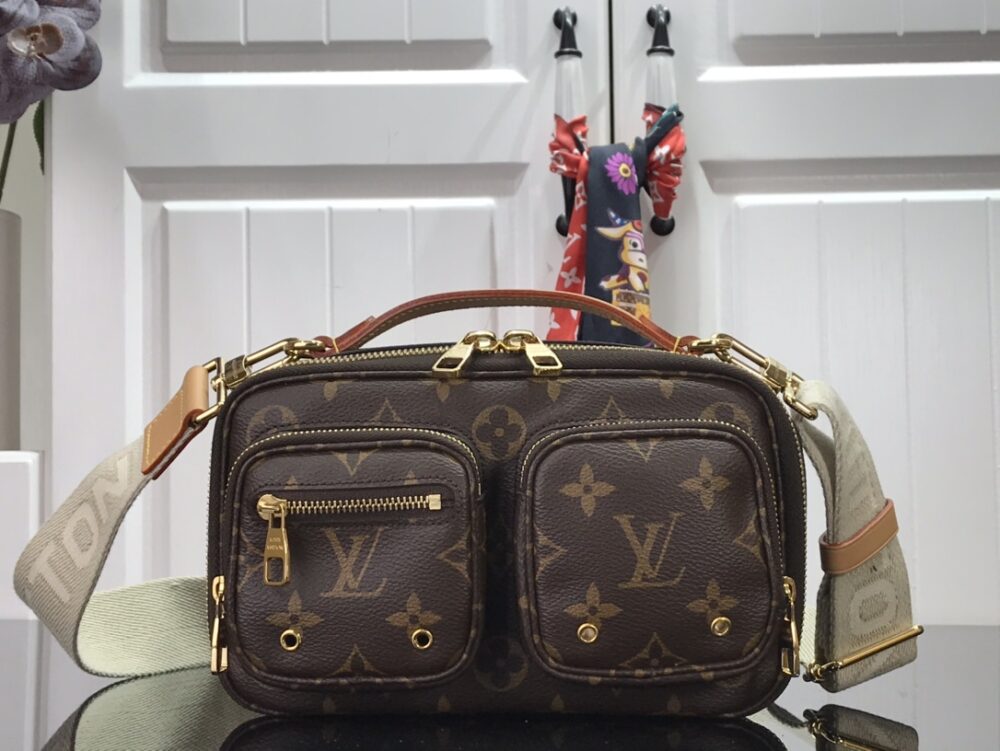 LOUIS VUITTON UTILITY CROSSBODY BAG BROWN 18CM M80446 - Image 2