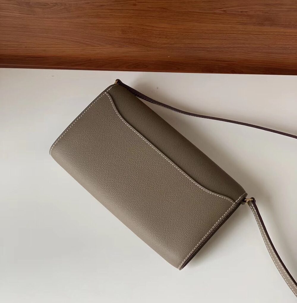HERMES CONSTANCE LONG TO GO WALLET GRAY 20CM H080125CK18 - Image 8