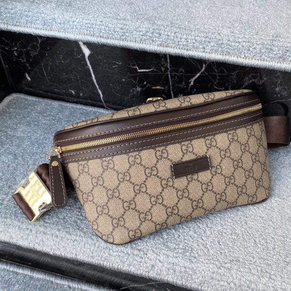 GUCCI GG SUPREME CANVAS BELT BAG 18CM 233269 FCIGX 8588 - Image 4