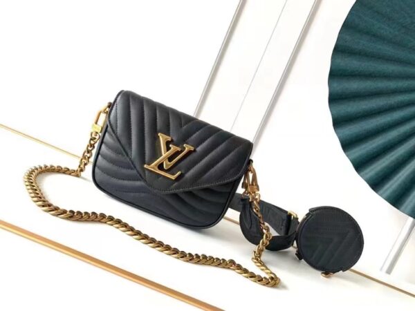 LOUIS VUITTON NEW WAVE MULTI POCHETTE 19CM BLACK M56461 - Image 2
