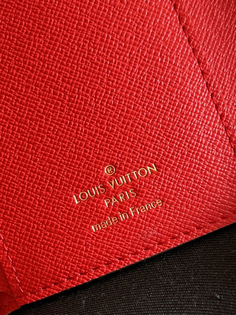 LOUIS VUITTON VICTORINE WALLET DAMIER CANVAS RED 12CM N41659 - Image 8