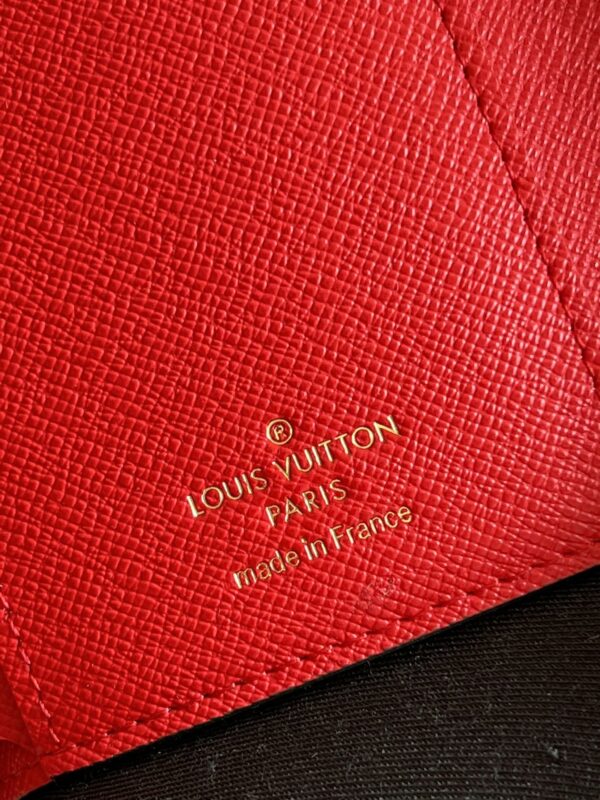LOUIS VUITTON VICTORINE WALLET DAMIER CANVAS RED 12CM N41659 - Image 8