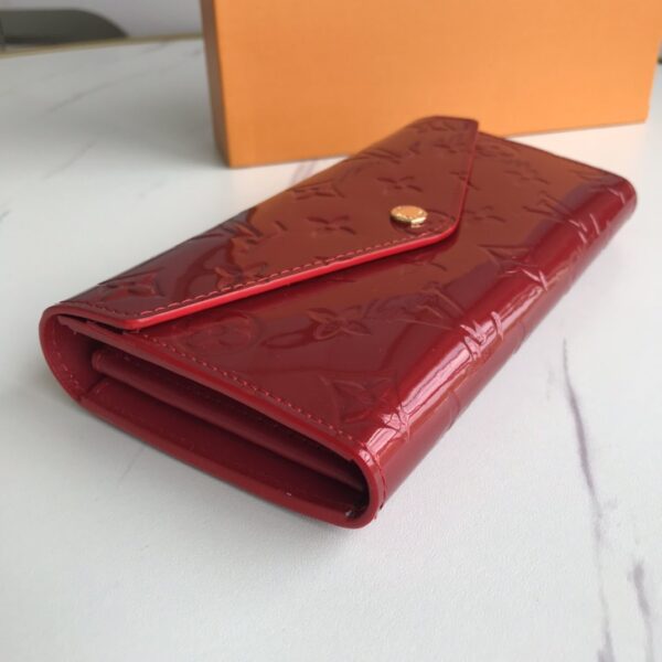 LOUIS VUITTON SARAH MONOGRAM WALLET RED 19CM - Image 2