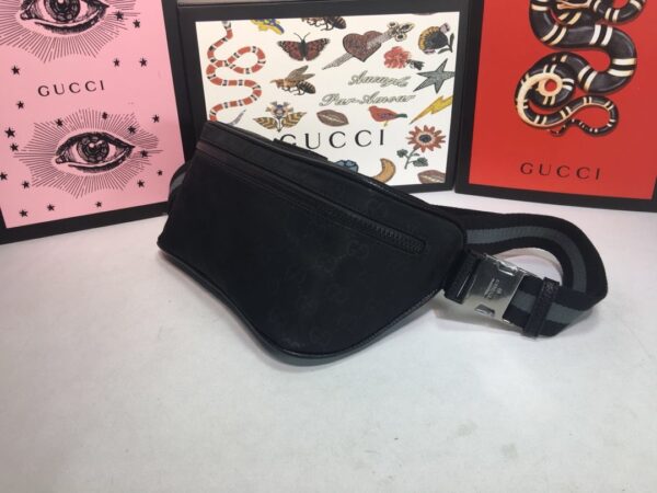 GUCCI FANNY PACK BELT BAG MONOGRAM GG BLACK 27CM - Image 6