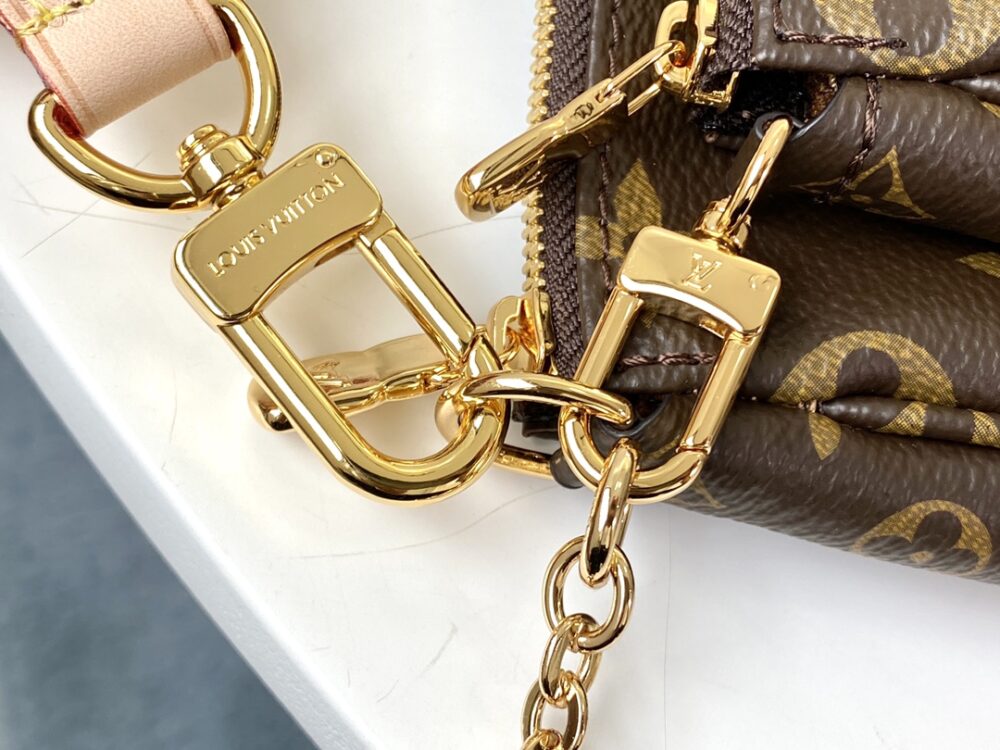LOUIS VUITTON MULTI POCHETTE ACCESSOIRES MONOGRAM LIGHT PINK 24CM M44840 - Image 4