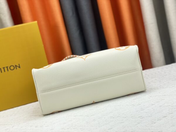 LOUIS VUITTON ON THE GO MM MONOGRAM EMPREINTE LEATHER WHITE M45717 - Image 2