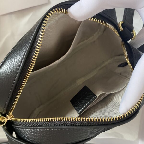 GUCCI SOHO SMALL LEATHER DISCO BAG BLACK 308364 A7M0G 1000 - Image 8
