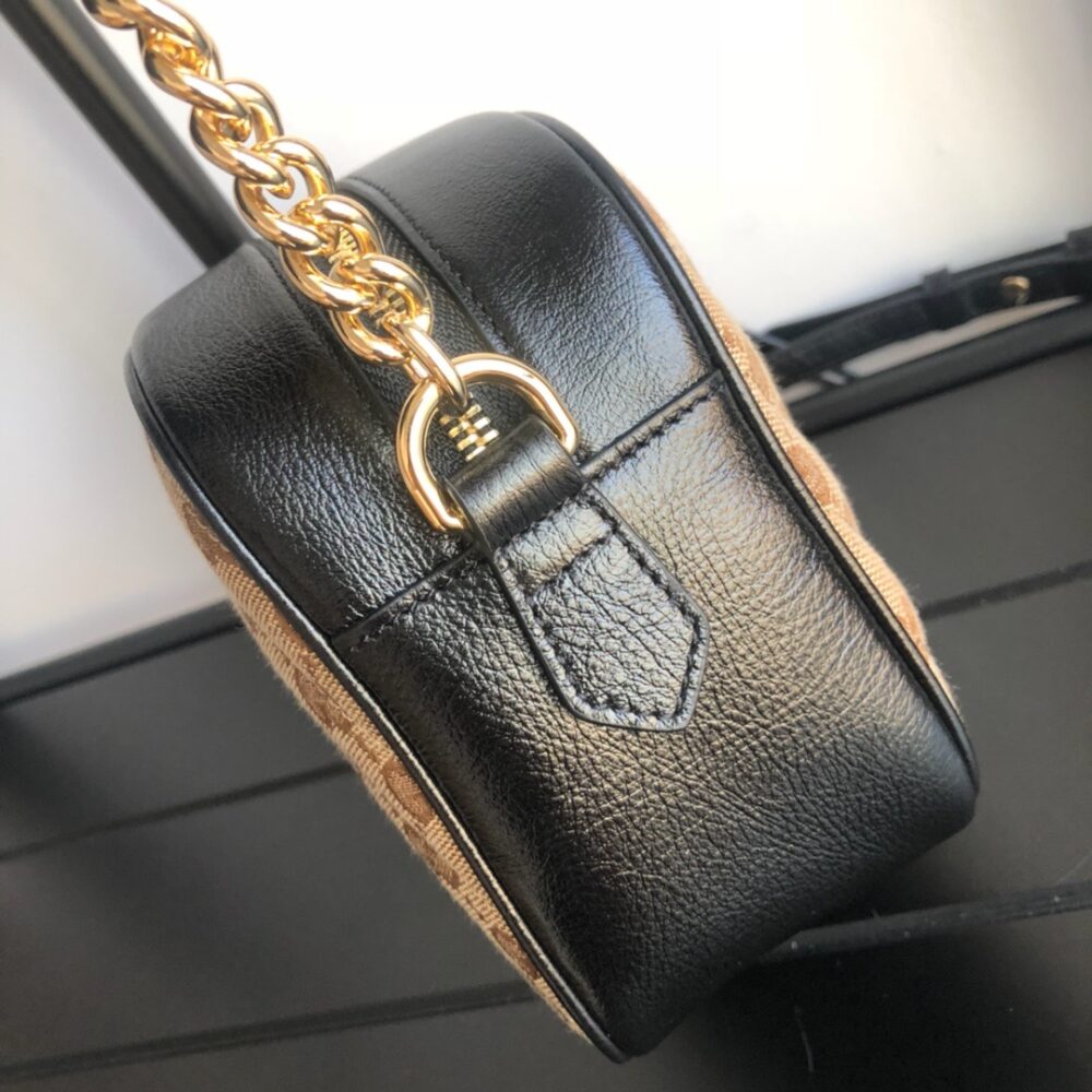 GUCCI GG MARMONT SMALL SHOULDER BAG BEIGE EBONY 24CM 447632 HVKEG 9772 - Image 7