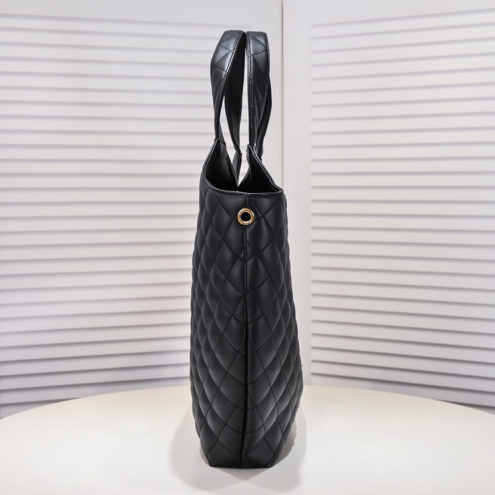 SAINT LAURENT ICARE MAXI SHOPPING BAG IN QUILTED BLACK 50CM 698651AAANG1000 - Image 8