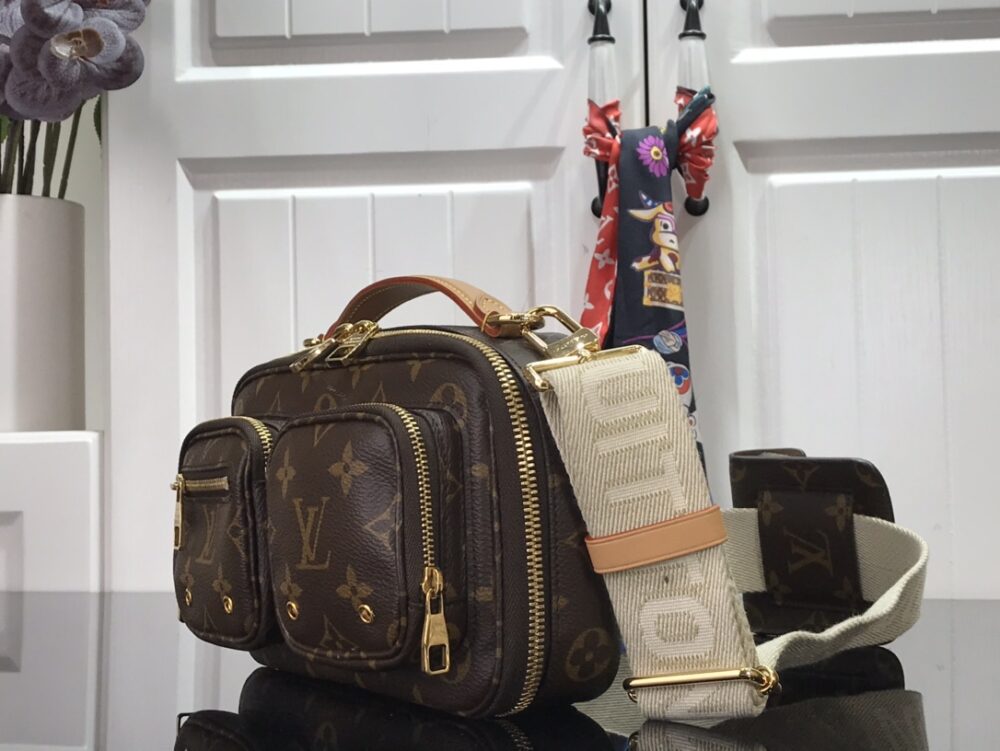 LOUIS VUITTON UTILITY CROSSBODY BAG BROWN 18CM M80446 - Image 3