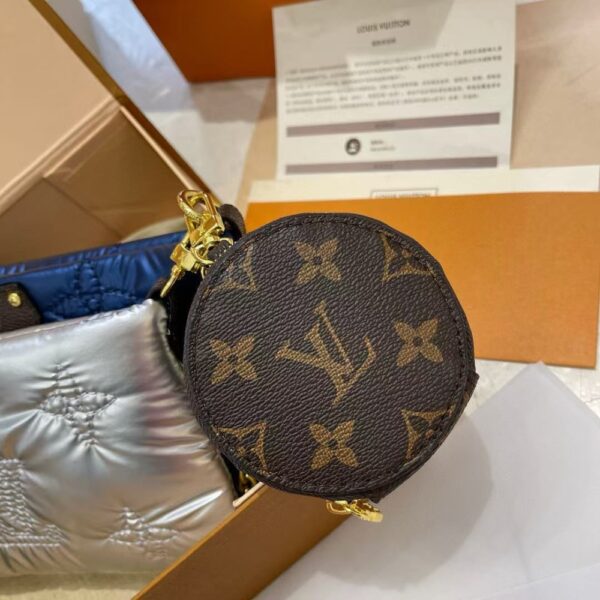 LOUIS VUITTON MAXI MULTI POCHETTE ACCESSOIRES NAVY AND SILVER 23CM M21057 - Image 4
