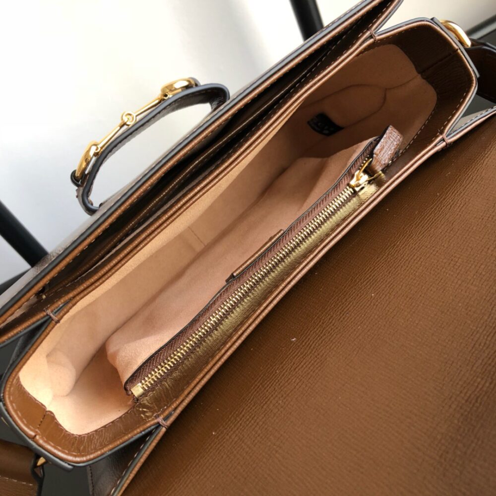 GUCCI HORSEBIT 1955 SHOULDER BAG BROWN 25CM 602204 1DB0G 2361 - Image 7