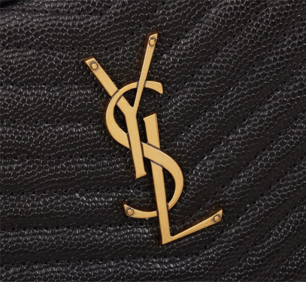 SAINT LAURENT LOU CAMERA BAG IN QUILTED LEATHER GOLD HARDWARE BLACK 18CM - Image 4