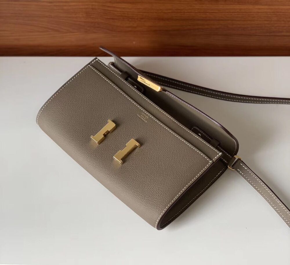 HERMES CONSTANCE LONG TO GO WALLET GRAY 20CM H080125CK18 - Image 7