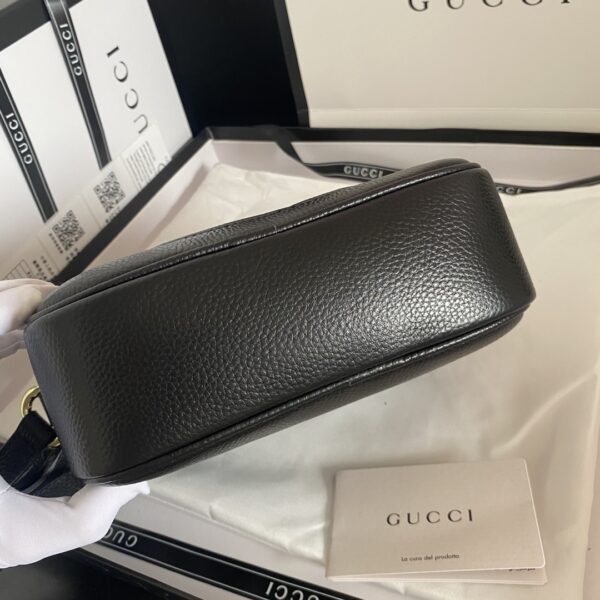 GUCCI SOHO SMALL LEATHER DISCO BAG BLACK 308364 A7M0G 1000 - Image 5