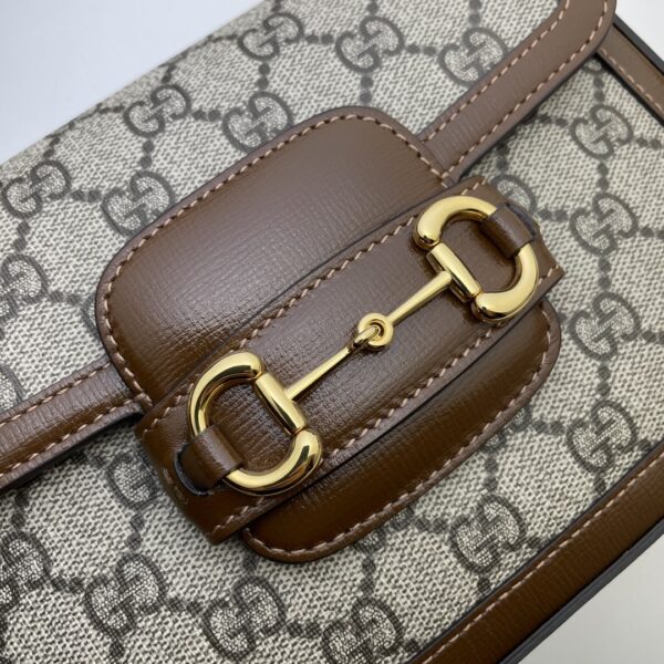 GUCCI HORSEBIT 1955 MINI BAG SUPREME CANVAS 658574 HUHHG 8565 - Image 3