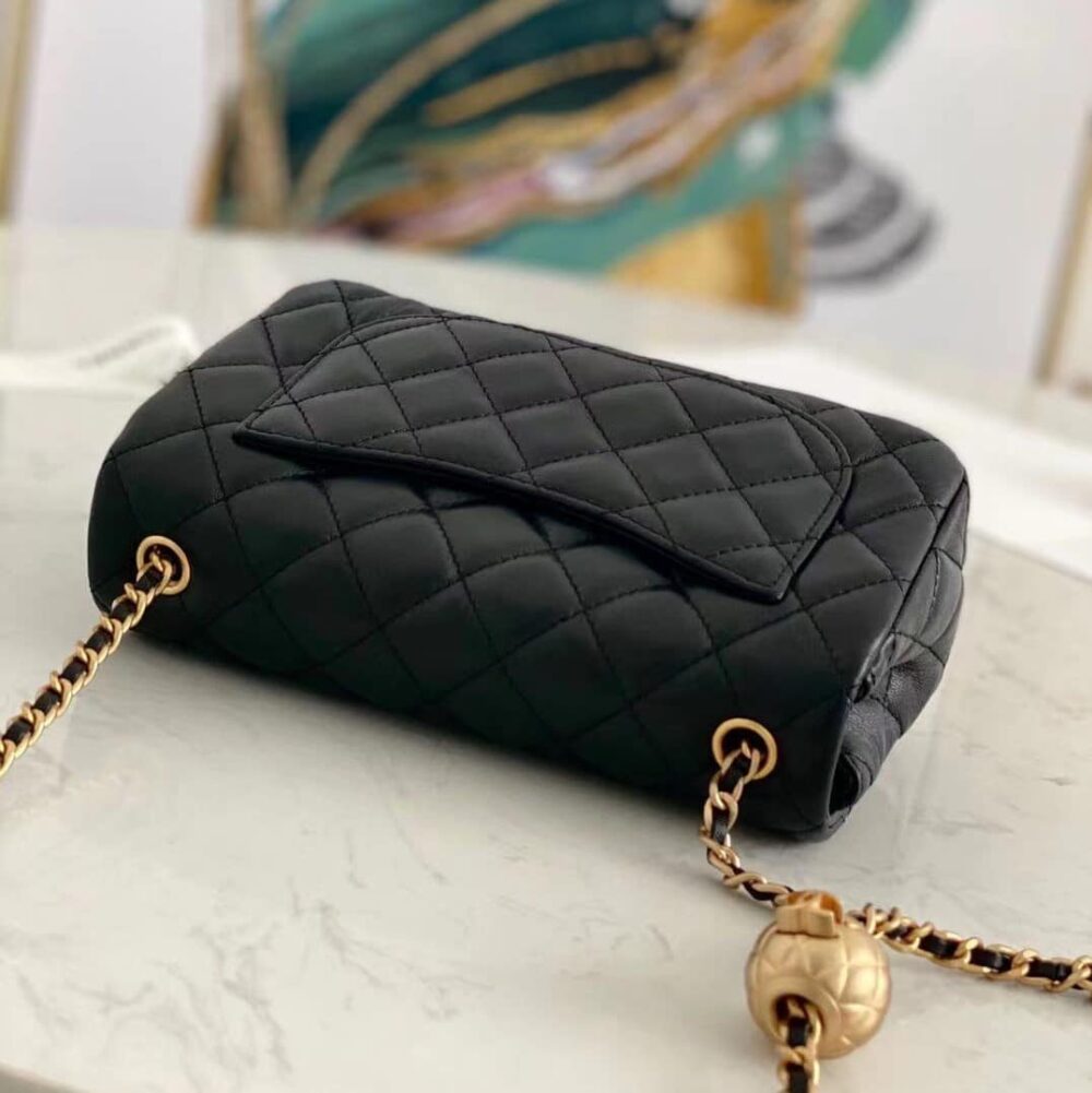 CHANEL SHOULDER BAG BLACK AP1787 - Image 5